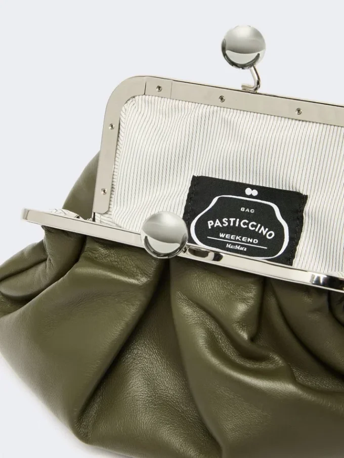 Petit sac Pasticcino en cuir d’agneau, vert foncé Petit sac Pasticcino en cuir d’agneau, vert foncé