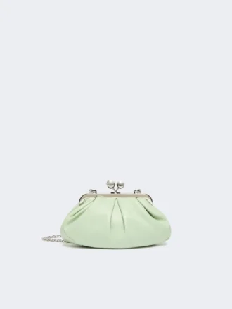 Petit sac Pasticcino en cuir d&rsquo;agneau, vert pastel