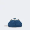 Petit sac Pasticcino en daim, bleu barbeau Petit sac Pasticcino en daim, bleu barbeau