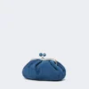 Petit sac Pasticcino en daim, bleu barbeau Petit sac Pasticcino en daim, bleu barbeau