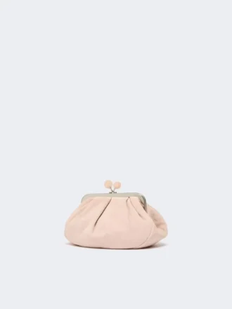 Petit sac Pasticcino en daim, couleur poudre