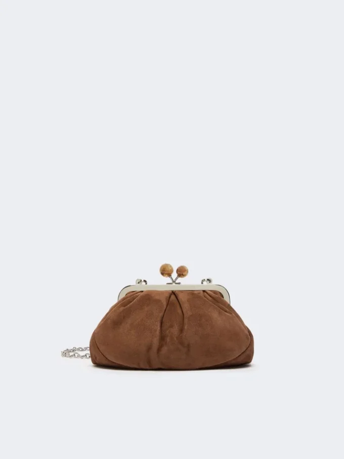 Petit sac Pasticcino en daim, marron foncé Petit sac Pasticcino en daim, marron foncé