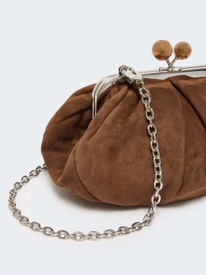 Petit sac Pasticcino en daim, marron foncé Petit sac Pasticcino en daim, marron foncé