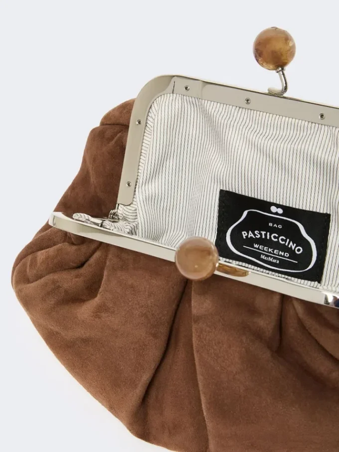 Petit sac Pasticcino en daim, marron foncé Petit sac Pasticcino en daim, marron foncé