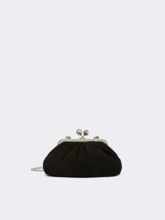 Petit sac Pasticcino en daim, noir