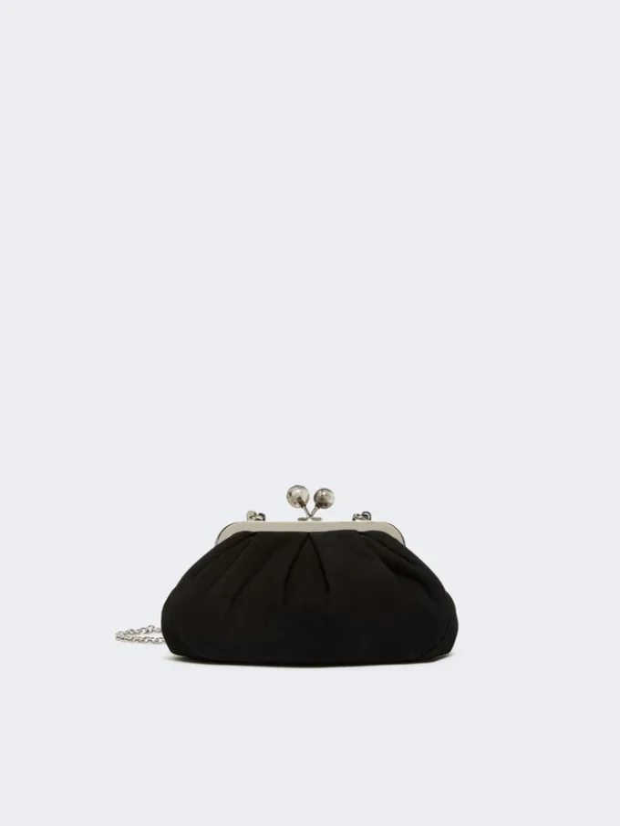 Petit sac Pasticcino en daim, noir Petit sac Pasticcino en daim, noir