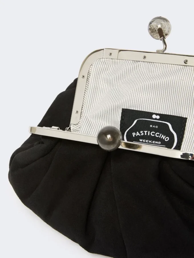 Petit sac Pasticcino en daim, noir Petit sac Pasticcino en daim, noir