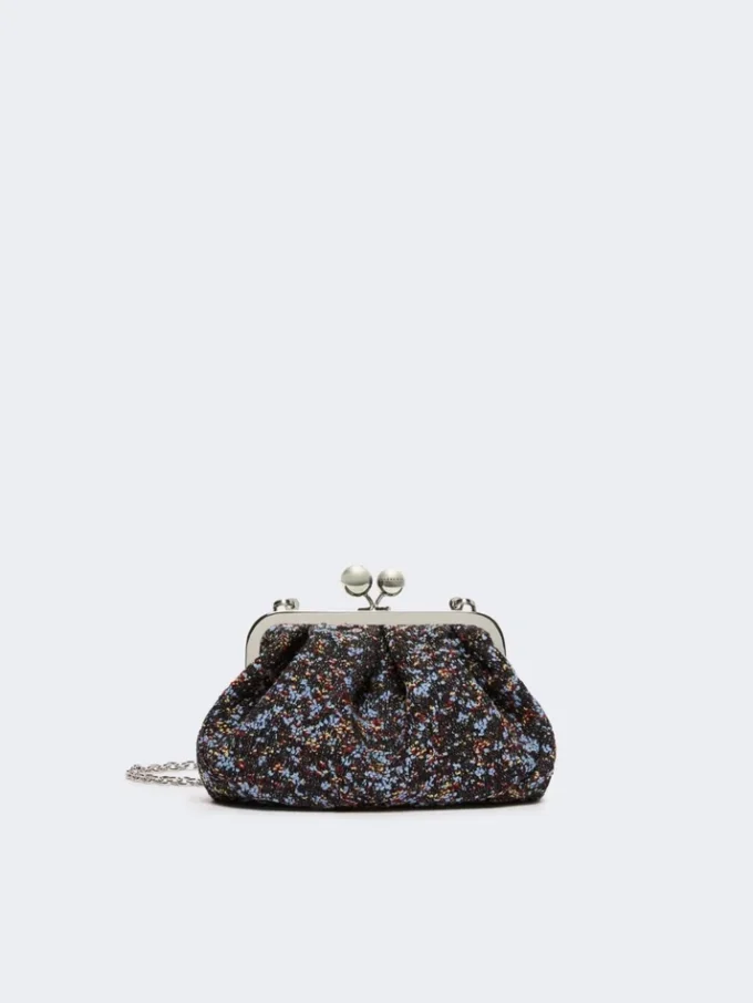 Petit sac Pasticcino en laine bouclée, couleur Avio Petit sac Pasticcino en laine bouclée, couleur Avio