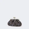 Petit sac Pasticcino en laine bouclée, couleur Avio Petit sac Pasticcino en laine bouclée, couleur Avio