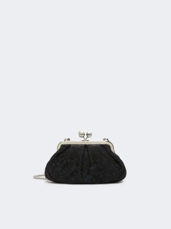 Petit sac Pasticcino en laine bouclée, noir Petit sac Pasticcino en laine bouclée, noir