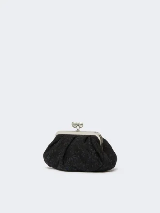 Petit sac Pasticcino en laine bouclée, noir