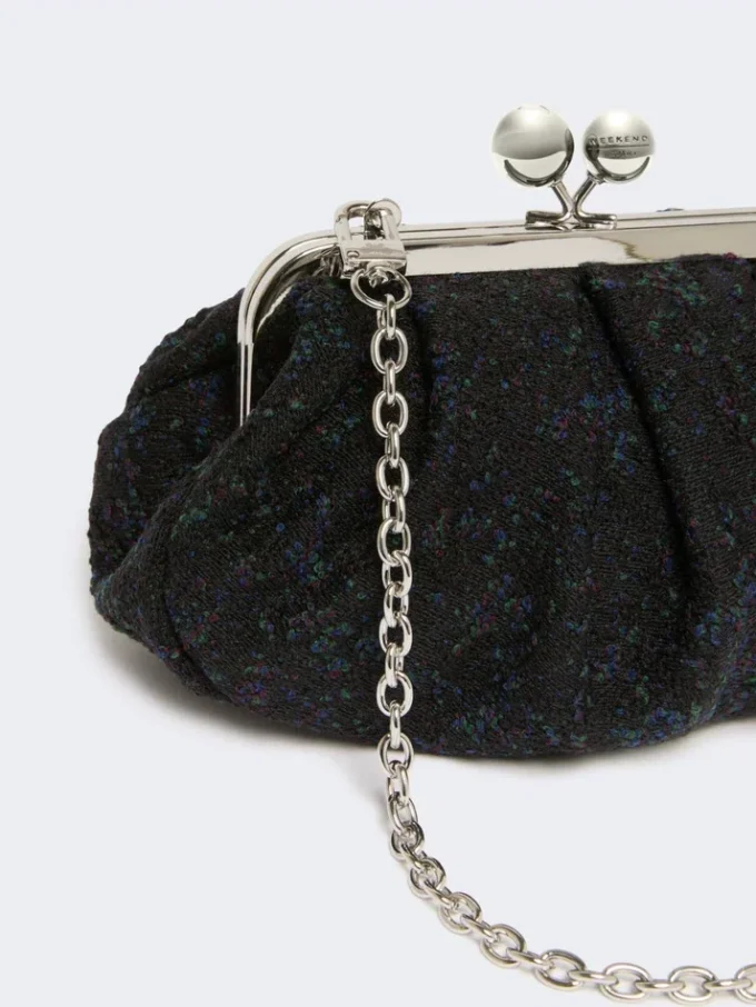 Petit sac Pasticcino en laine bouclée, noir Petit sac Pasticcino en laine bouclée, noir