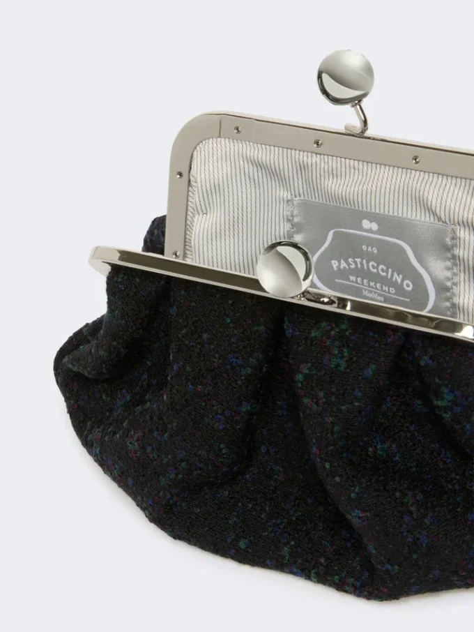 Petit sac Pasticcino en laine bouclée, noir Petit sac Pasticcino en laine bouclée, noir