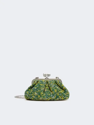 Petit sac Pasticcino en laine bouclée, vert