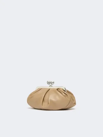 Petit sac Pasticcino en peau de mouton, couleur tourterelle