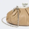 Petit sac Pasticcino en peau de mouton, couleur tourterelle