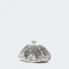 Petit sac Pasticcino en satin orné de paillettes, argent Petit sac Pasticcino en satin orné de paillettes, argent
