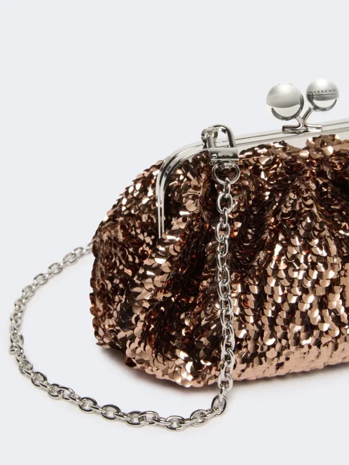 Petit sac Pasticcino en satin orné de paillettes, rose Petit sac Pasticcino en satin orné de paillettes, rose