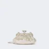 Petit sac Pasticcino en satin orné de strass, rose antique Petit sac Pasticcino en satin orné de strass, rose antique