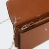 Pochette de téléphone en cuir, brun ambré Pochette de téléphone en cuir, brun ambré