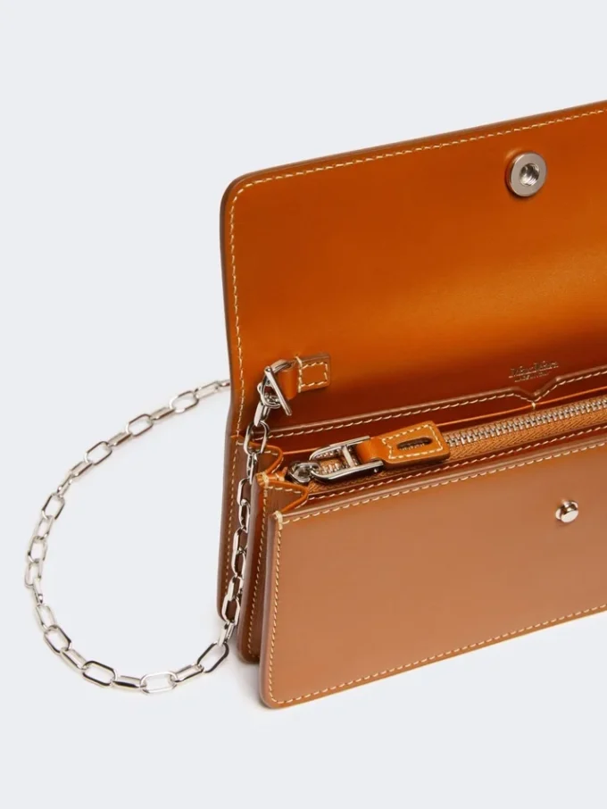 Pochette de téléphone en cuir, couleur rouille Pochette de téléphone en cuir, couleur rouille