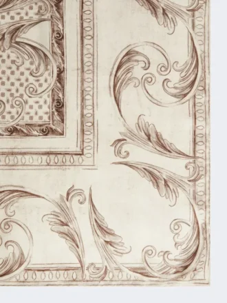 Pochette en soie imprimée, blanche