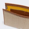 Pochette moyenne en jacquard de coton, marron noisette Pochette moyenne en jacquard de coton, marron noisette