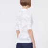 Polo en coton stretch, blanc