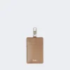 Porte-badge en cuir, couleur boue Porte-badge en cuir, couleur boue