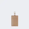 Porte-badge en cuir, couleur boue Porte-badge en cuir, couleur boue