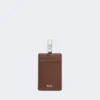 Porte-badge en cuir, couleur cacao Porte-badge en cuir, couleur cacao