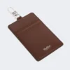 Porte-badge en cuir, couleur cacao Porte-badge en cuir, couleur cacao