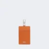Porte-badge en cuir, couleur rouille Porte-badge en cuir, couleur rouille