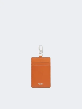 Porte-badge en cuir, couleur rouille Porte-badge en cuir, couleur rouille