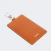 Porte-badge en cuir, couleur rouille Porte-badge en cuir, couleur rouille