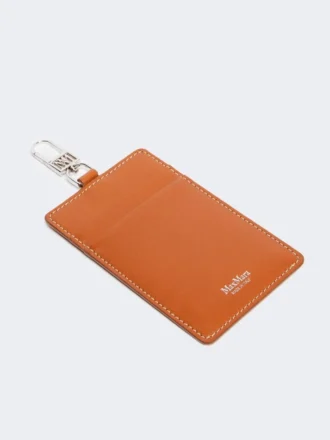 Porte-badge en cuir, couleur rouille Porte-badge en cuir, couleur rouille