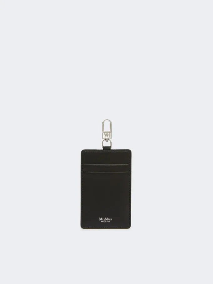 Porte-badge en cuir, noir Porte-badge en cuir, noir