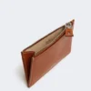 Porte-cartes en cuir, couleur rouille Porte-cartes en cuir, couleur rouille