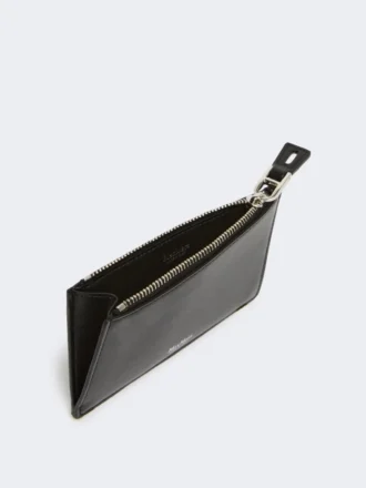 Porte-cartes en cuir, noir