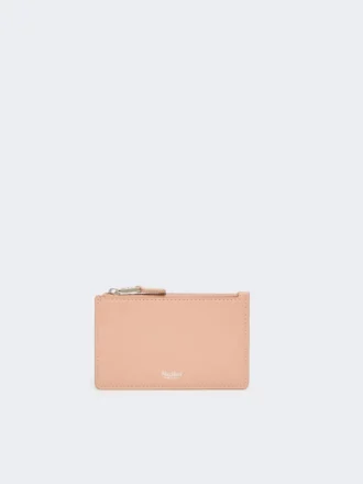 Porte-cartes en cuir, rose