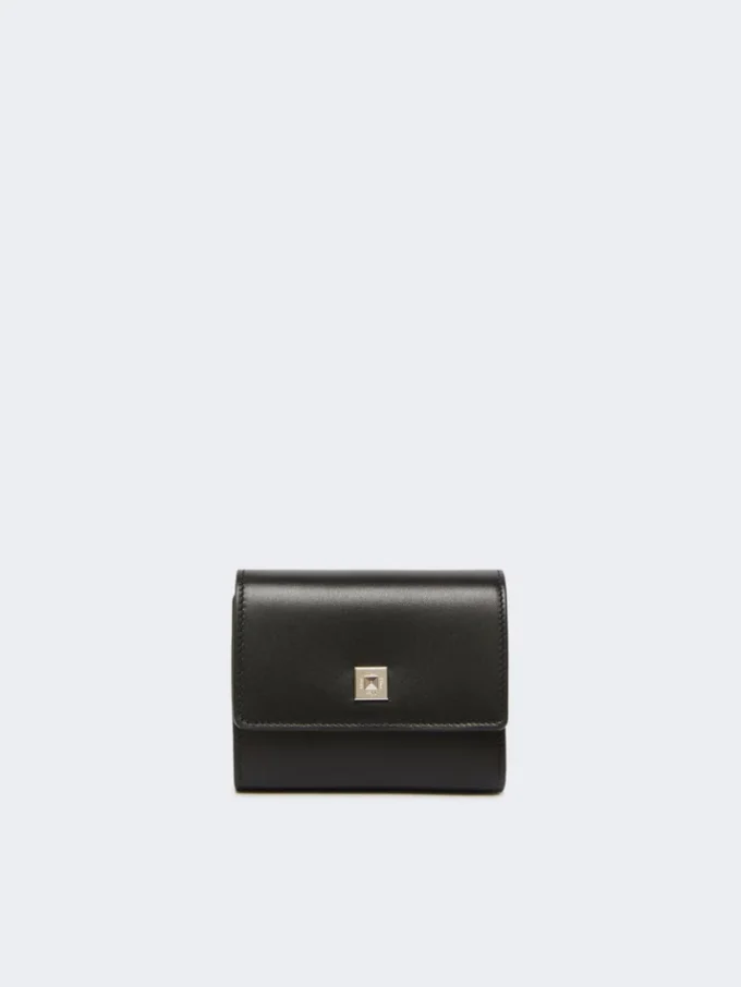 Porte-monnaie en cuir, noir Porte-monnaie en cuir, noir