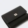 Porte-monnaie en cuir, noir Porte-monnaie en cuir, noir