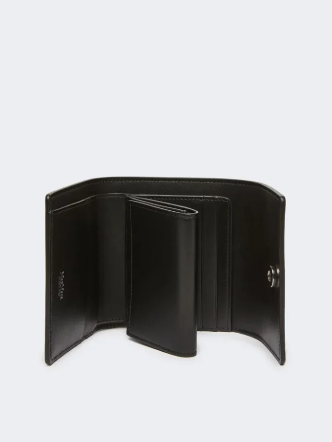 Porte-monnaie en cuir, noir Porte-monnaie en cuir, noir