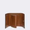 Portefeuille en cuir, brun ambré Portefeuille en cuir, brun ambré
