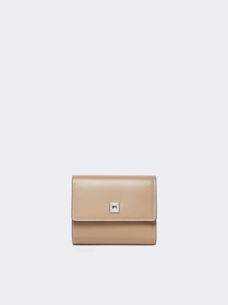 Portefeuille en cuir, couleur boue