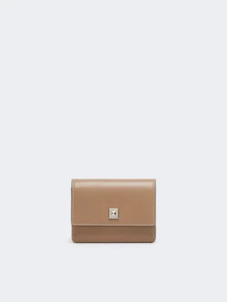 Portefeuille en cuir, couleur boue