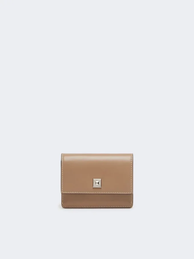 Portefeuille en cuir, couleur boue Portefeuille en cuir, couleur boue