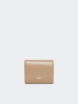 Portefeuille en cuir, couleur boue