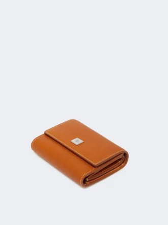 Portefeuille en cuir, couleur rouille