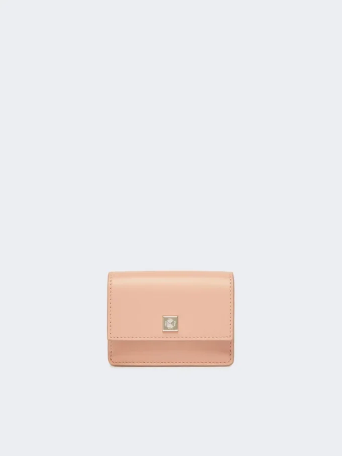 Portefeuille en cuir, rose Portefeuille en cuir, rose